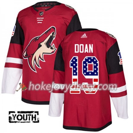 Dětské Hokejový Dres Arizona Coyotes Shane Doan 19 2017-2018 USA Flag Fashion Černá Adidas Authentic